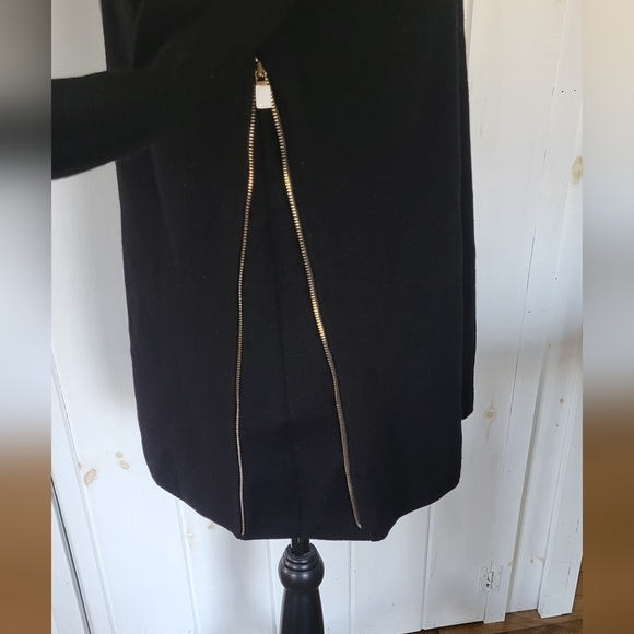 Tory Burch Merino Wool Side Zip Tunic Sweater - Picture 5 of 14